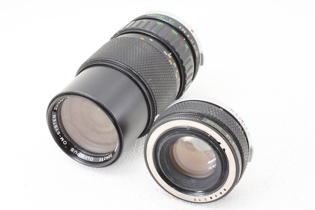 格安品◆OLYMPUS OM-1 F.ZUIKO AUTO-S 50/1.8 75-150/4