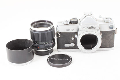 ジャンク品◆Minolta SR-7 AUTO TELE ROKKOR-QE 100/3.5