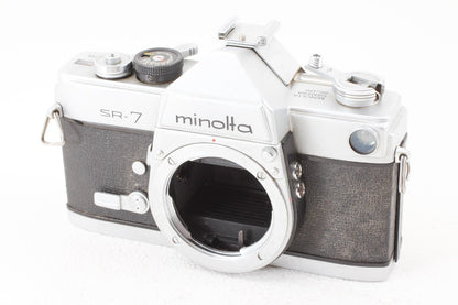 ジャンク品◆Minolta SR-7 AUTO TELE ROKKOR-QE 100/3.5