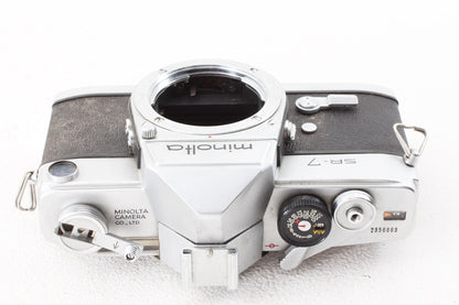 ジャンク品◆Minolta SR-7 AUTO TELE ROKKOR-QE 100/3.5