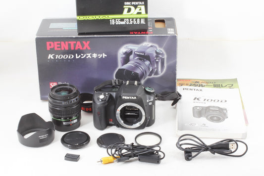 外観美品◆Pentax K100D ダブルレンズキット
