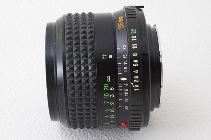 外観美品◆MINOLTA MD W.ROKKOR 35mm F1.8