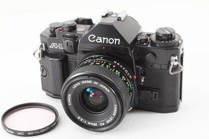ジャンク品◆Canon A-1 FD 28/2.8 レンズ付き