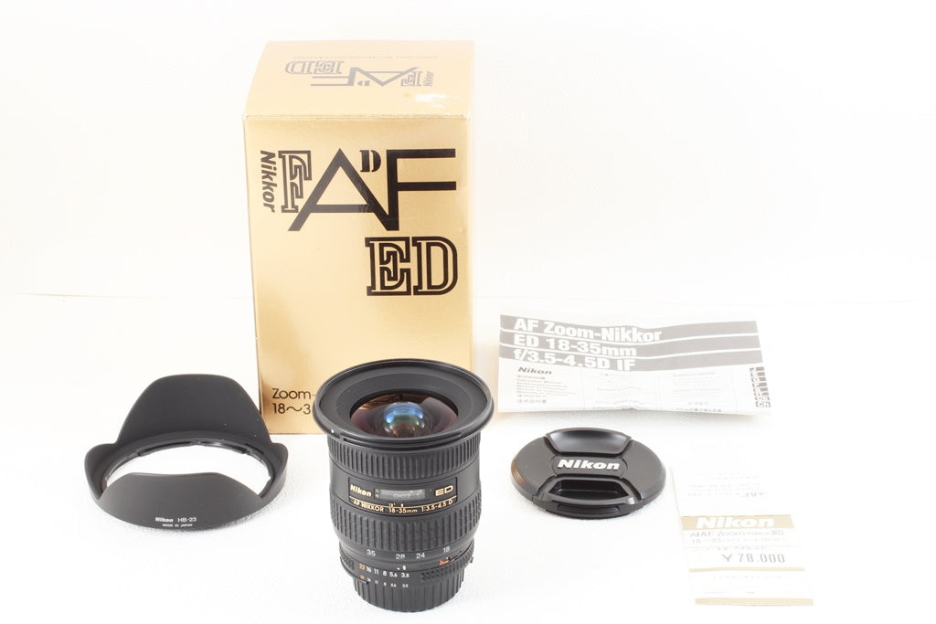極上品◆NIKON AF NIKKOR 18-35mm F3.5-4.5 D ED◆元箱