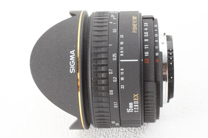 外観極上品◆SIGMA AF 15mm F2.8 EX Fisheye for Nikon
