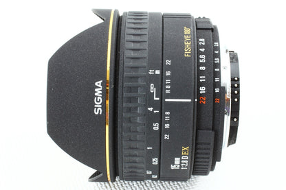 極上品◆SIGMA AF 15mm F2.8 EX Fisheye Nikon