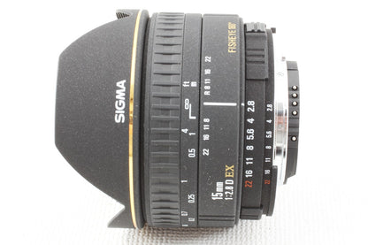 極上品◆SIGMA AF 15mm F2.8 EX Fisheye Nikon